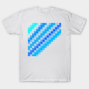 Blue pixel wave T-Shirt